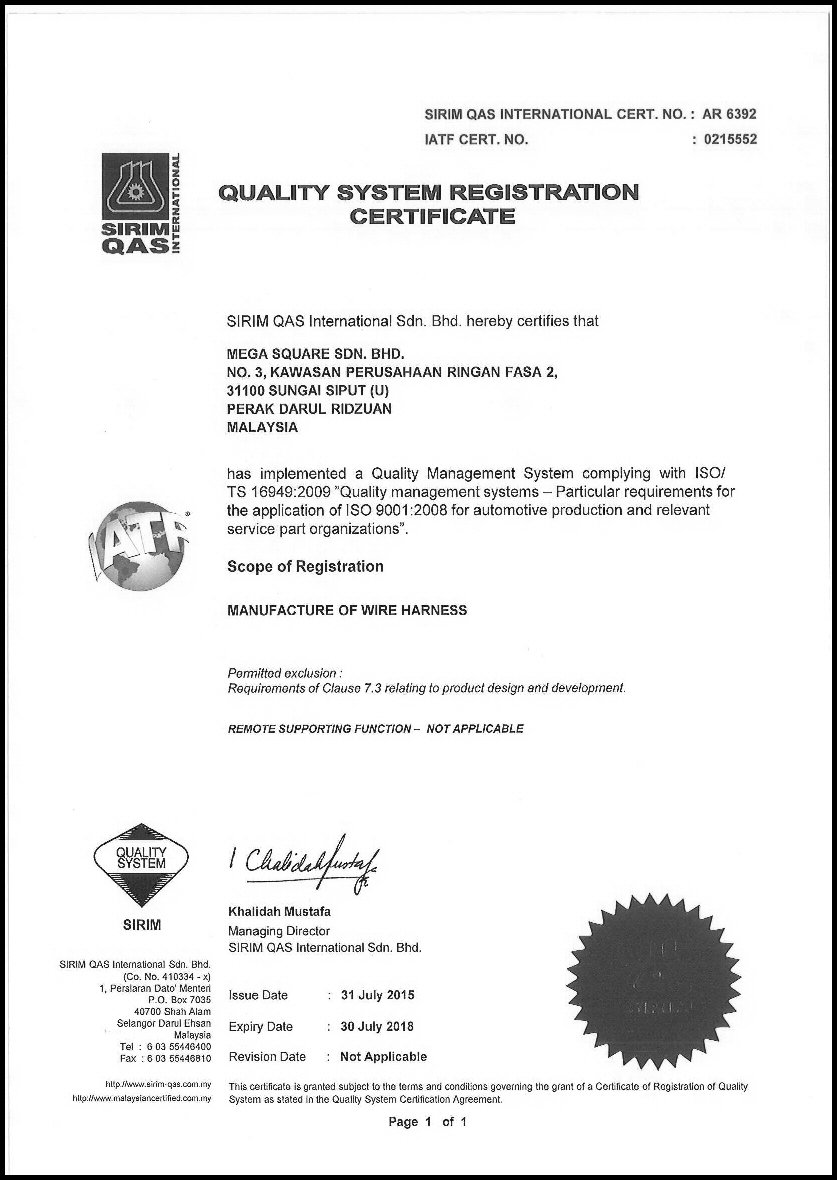 Quality - Certification